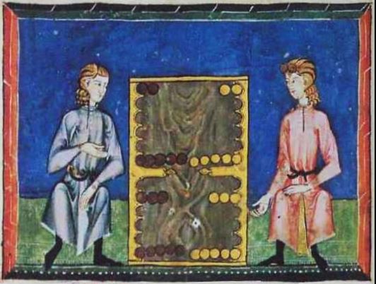 Todas tablas from the Libro de los juegos. A Backgammon variant, circa 1283 AD.