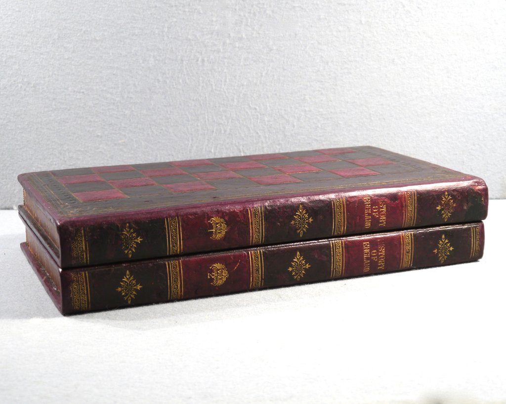 Antique book style backgammon set.