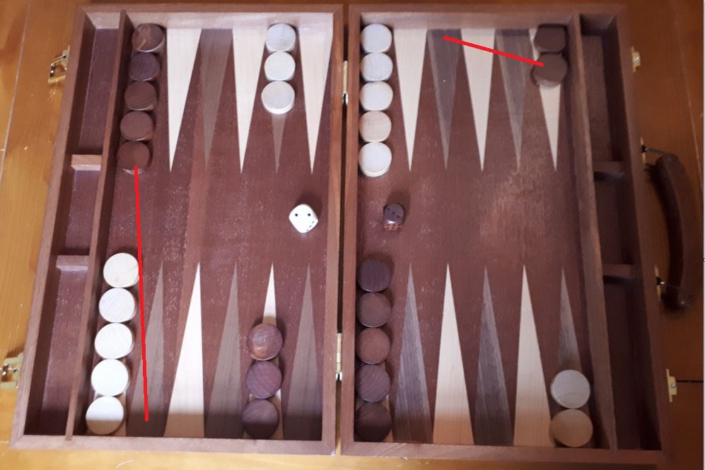 Backgammon flexibility. Link to Jaques mahogany backgammon set.