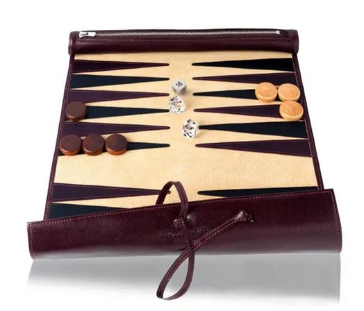 Thomas Lyte backgammon roll, playing field.