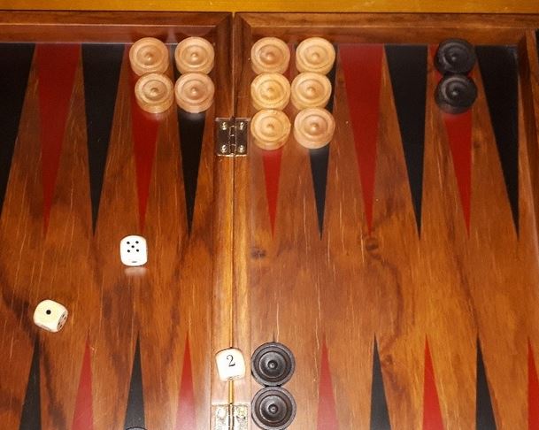 Backgammon doubling basics. Link to Libra backgammon set.