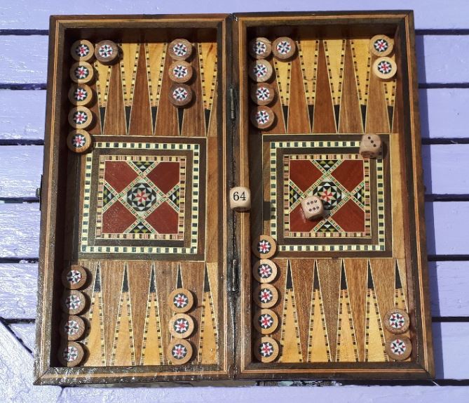 Backgammon duplication, example 2.