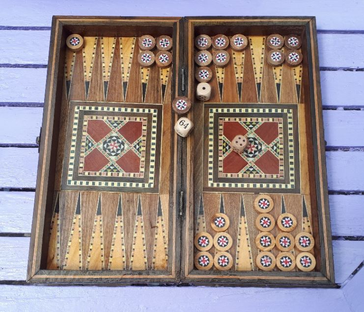 Backgammon duplication, example 1.